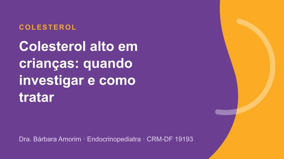Criança fazendo coleta de sangue para investigar colesterol alto em crianças