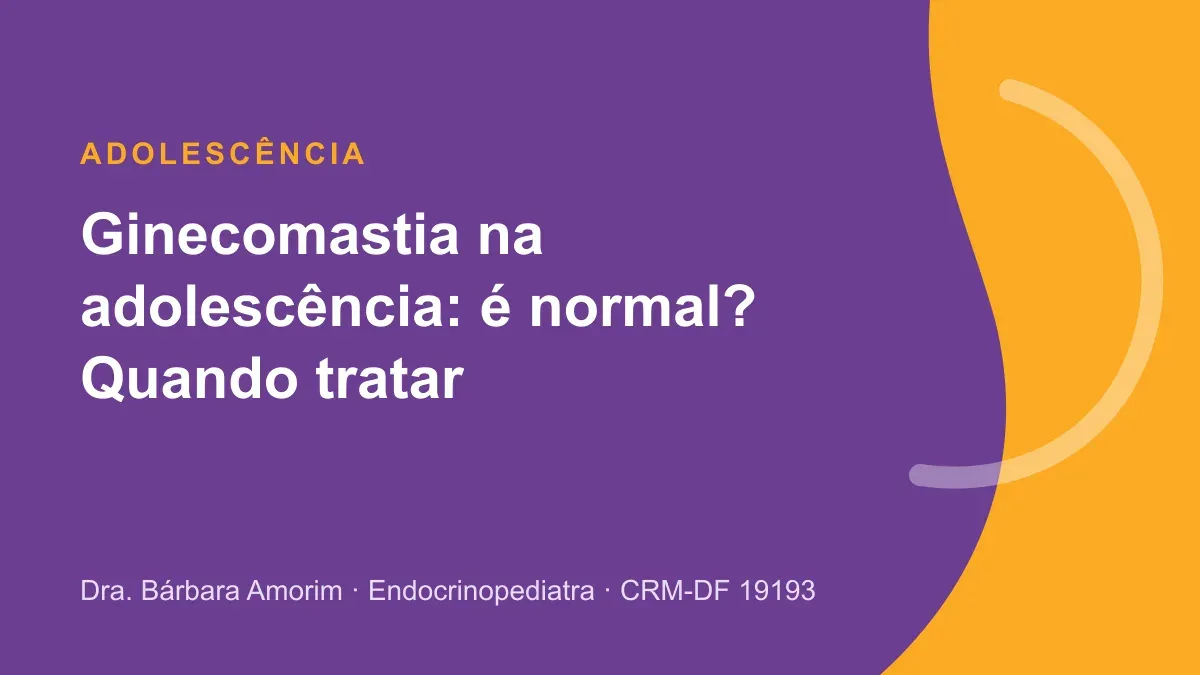 Adolescente conversando com a médica sobre ginecomastia na adolescência