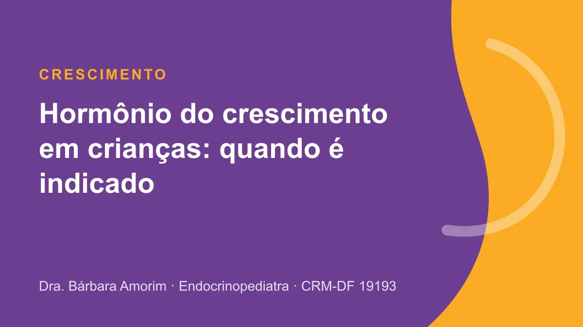 Criança em consulta sobre hormônio do crescimento em crianças